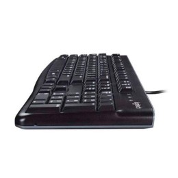 Teclado USB Logitech K120 / Resistente a salpicaduras / Negro / Retail / 920-002499