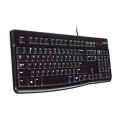 Teclado USB Logitech K120 / Resistente a salpicaduras / Negro / Retail / 920-002499
