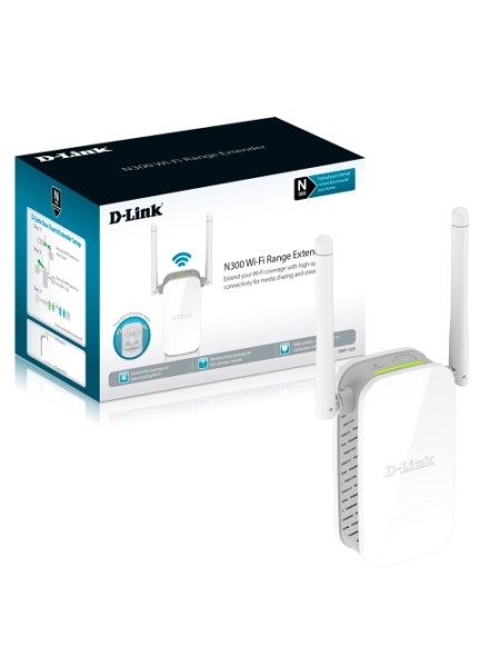 ÷ Range extender wifi d-link dap-1325 interior 300mb 1pto lan wps 2 antenas externas fijas qrs mobile