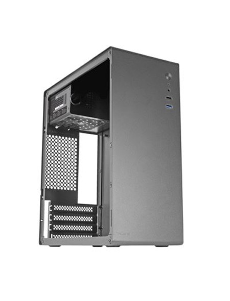 ÷ Caja slim ultra compacta micro atx tacens orumx con fuente 500w estructura y en acero tama?o 320x146