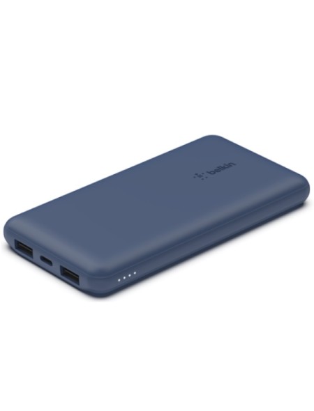 ÷ Powerbank belkin bpb011btbl usb-c color azul 10000 mah 1xusb-c 2xusb-a