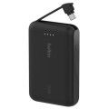 ÷ Powerbank belkin bpb021hqbk boostcharge 10,000 mah con cable integrado charge usb-c 20w negro