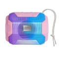 ÷ Altavoz bluetooth portable mas gaming msbax pink 10w radio fm, puerto usb y microsd iluminacion rgb