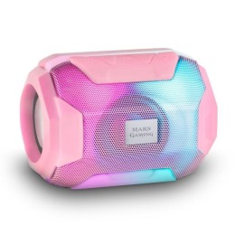 ÷ Altavoz bluetooth portable mas gaming msbax pink 10w radio fm, puerto usb y microsd iluminacion rgb