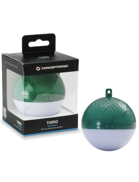 ÷ Altavoz bluetooth navidad conceptronic tariq bola de navidad con luz led tws color verde