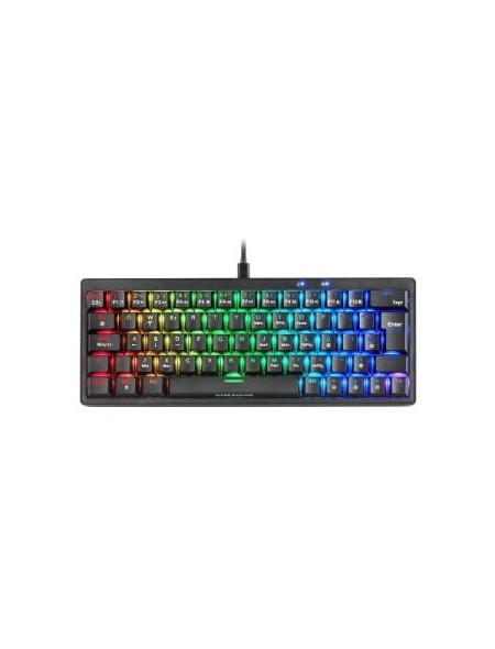 ÷ Teclado mars gaming compacto mkminiprobres hot-swap mecanico switch marron rgb chroma negro