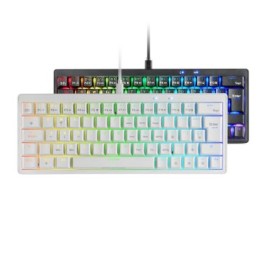÷ Teclado mars gaming compacto mkminiprobres hot-swap mecanico switch marron rgb chroma negro