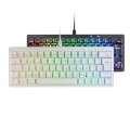 ÷ Teclado mars gaming compacto mkminiprowbres hot-swap mecanico switch marron rgb chroma blanco