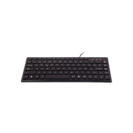 ÷ Teclado unykach compacto ultra plano kb 302 mini usb 83 teclas color negro